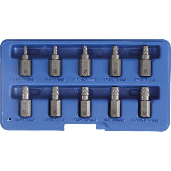 BGS 8547 Screw Extractor Set, 10 pcs. 