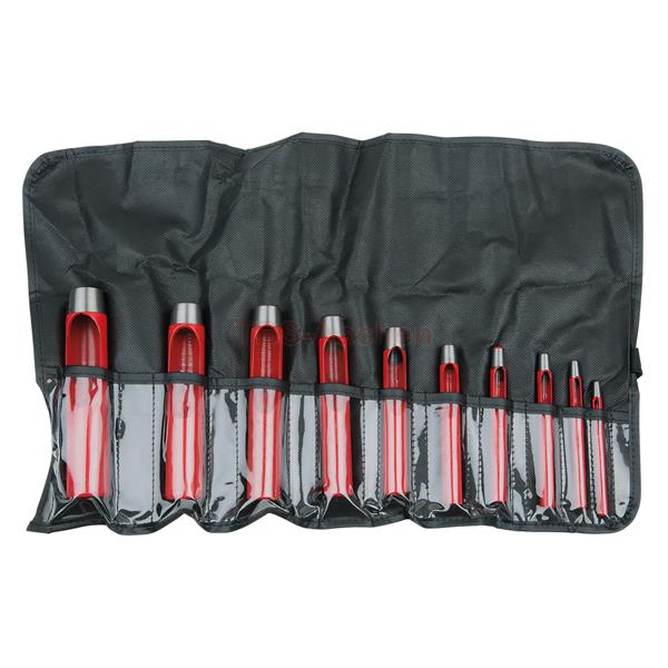 KS-Tools 129.2112 Round hole punch set, 10 pcs 