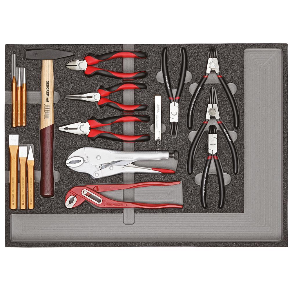 Gedore red R22350001 Tool set pliers+strik.tools C 