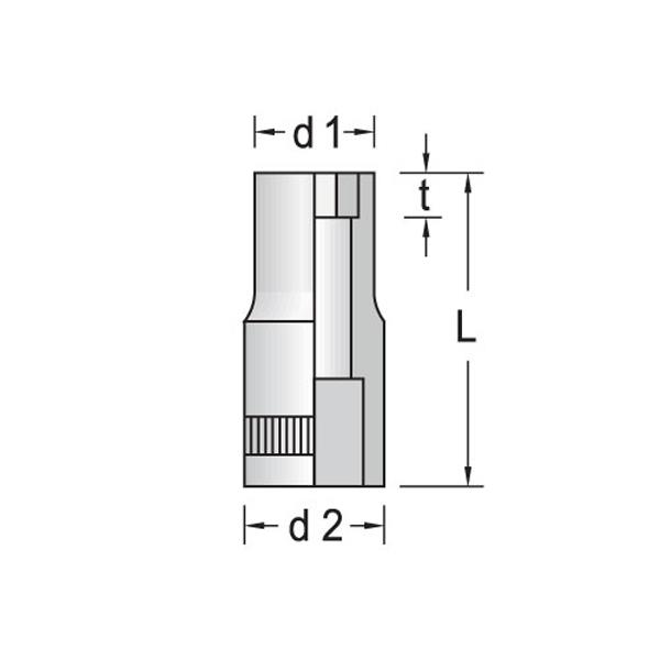 Carolus 4176.06 Steckschlüsseleinsatz SW 6 mm