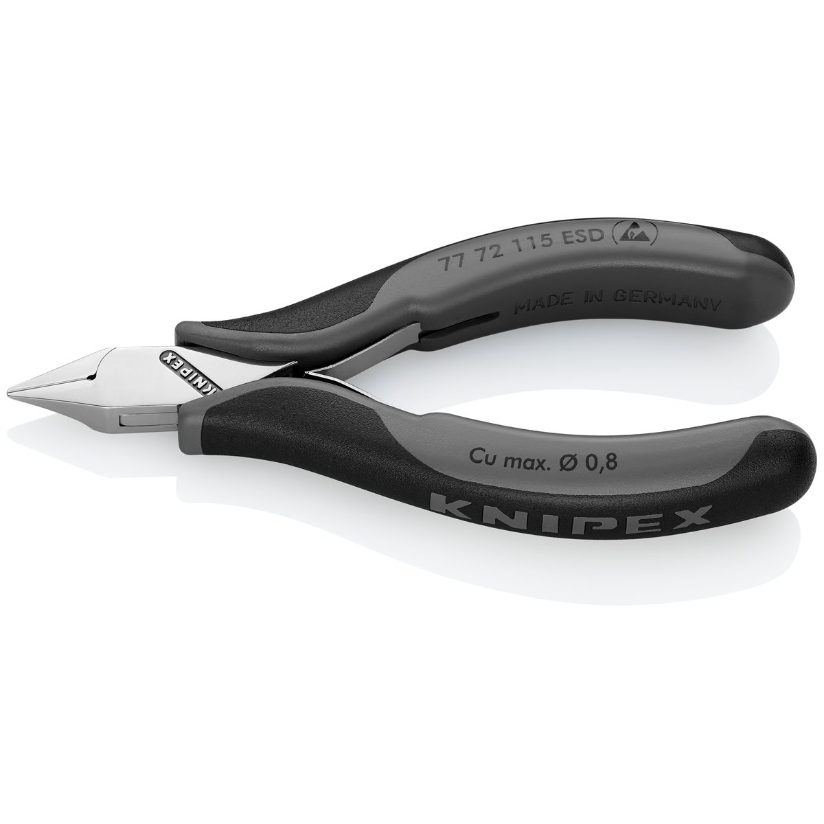Knipex 77 72 115 ESD Elektronik-Seitenschneider 