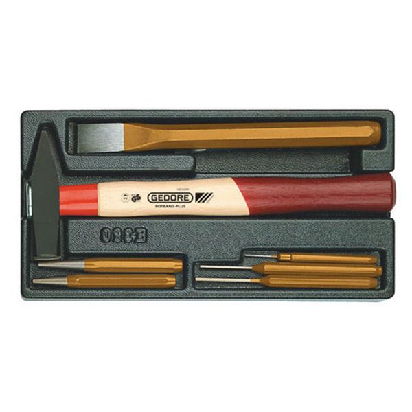 Gedore 1500 ES-350 Chisel set in 1/3 ES tool modul e