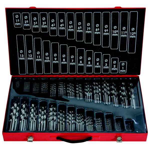 KS-Tools 330.2650 HSS-G Spiralbohrer-Satz,230-tlg. 
