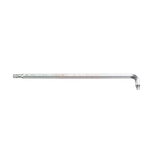 Wiha 40976 L-keys TORX® ball end with short handle , titanium silver T30 x 191 mm, 19,2 mm