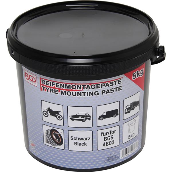 BGS 9382 Tyre Fitting Grease, black, 5 kg 