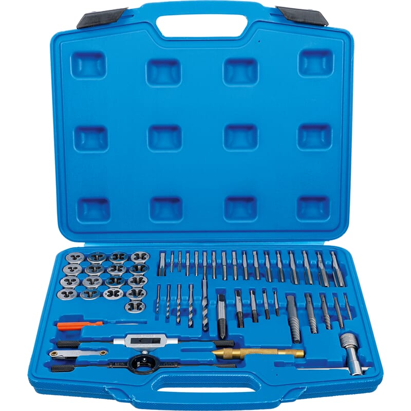 BGS 70104 Tap and Die Set, M3 - M12, 56 pcs.
