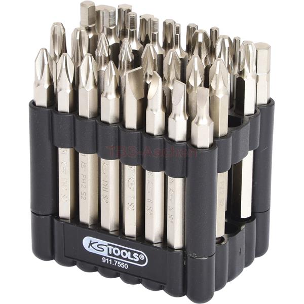 KS-Tools 911.7550 1/4" Bit-Satz,75mm,32-tlg." 