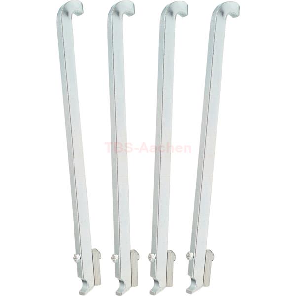 KS-Tools 655.0013 Adaptor legs for ball bearing ex tractor, 4 pcs ISO 6006