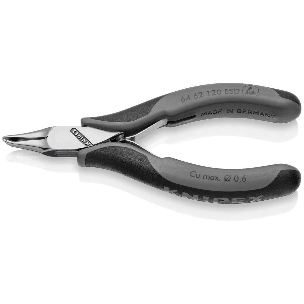 Knipex 64 62 120 ESD OBLIQUE CUTTING NIPPERS 