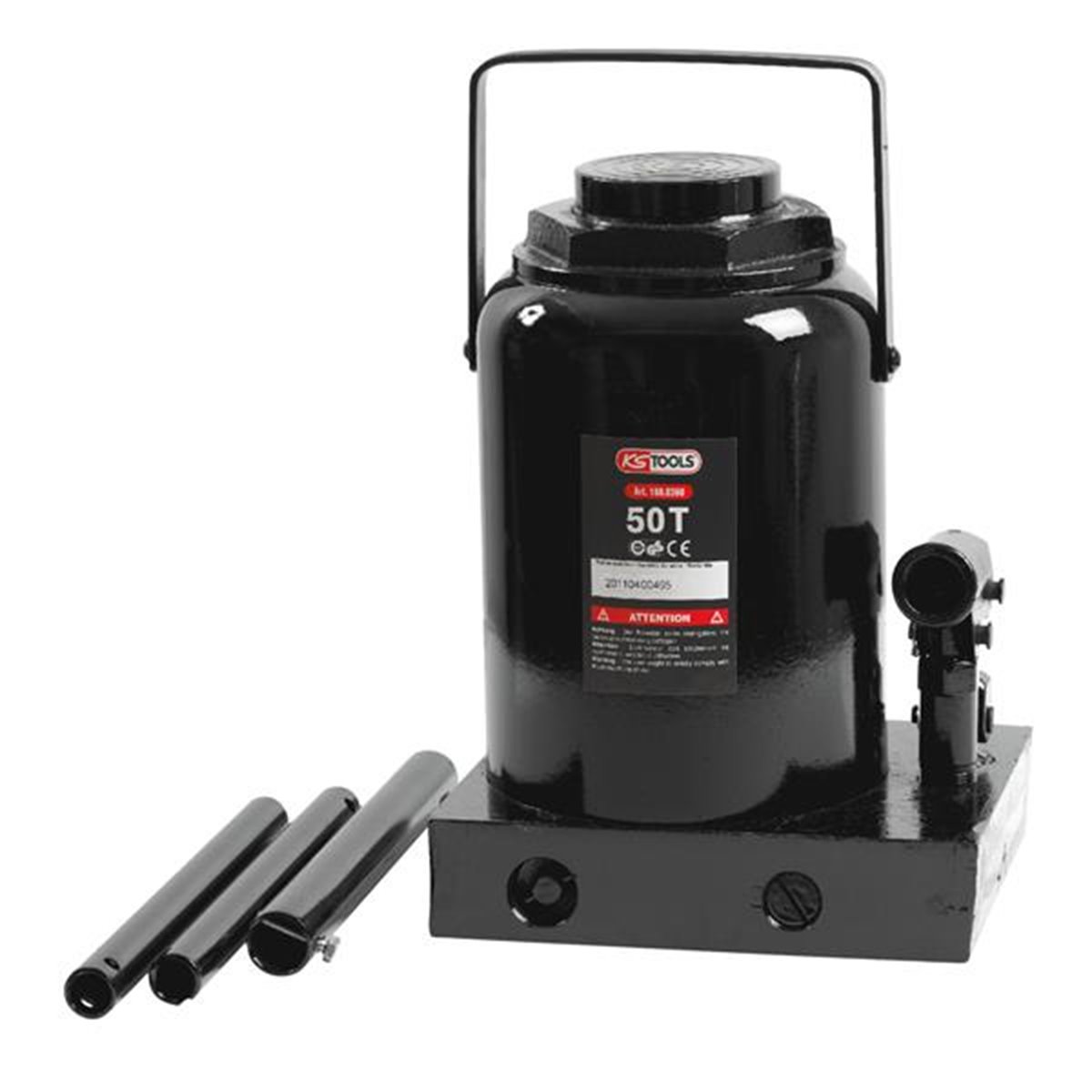 KS-Tools 160.0360 Hydraulic bottle jack, 50t 