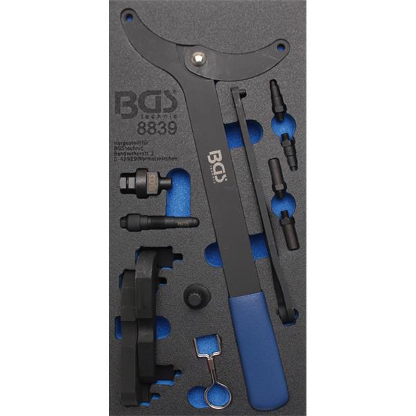 BGS 8839 Tool Tray 1/3: Engine Timing Tool Set, fo r VAG 2.8, 3.0 TFSi