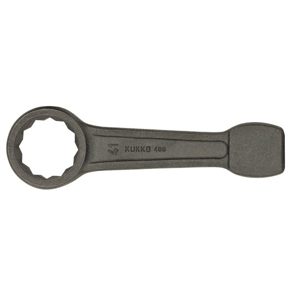 Kukko 406-95 Ring Slogging Spanner 95 Mm 45# Ca rbon Steel, Drop Forged