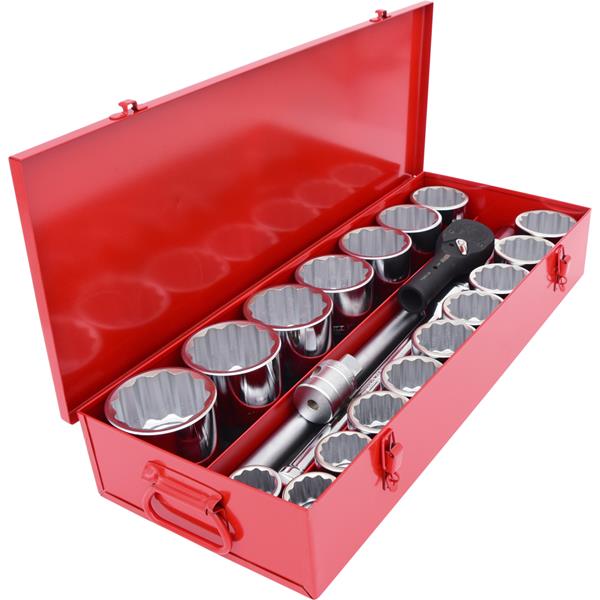 KS-Tools 911.0824 1" Socket set, 22 pcs