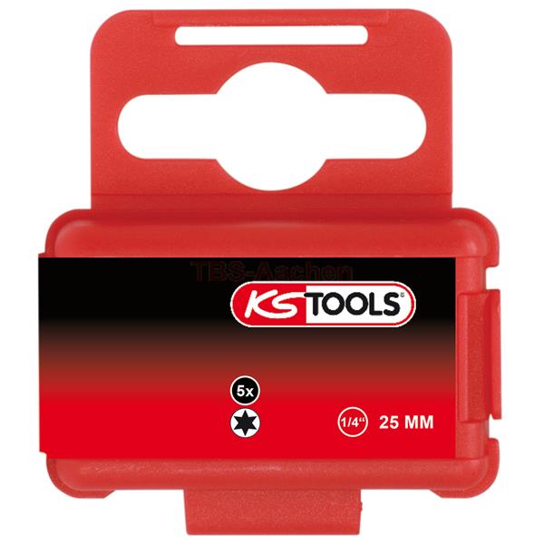 KS-Tools 911.2328 1/4" Bit TX,25mm,T30,5er Pack" 