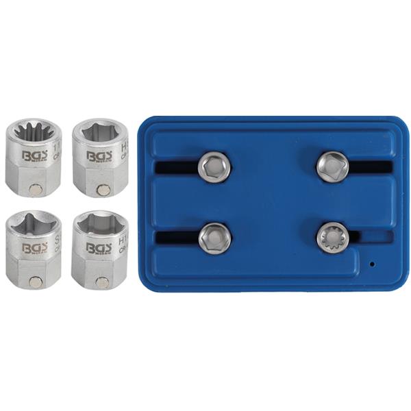 BGS 9412 Pentagon Socket Set, 12 mm Drive, 4 pcs. 