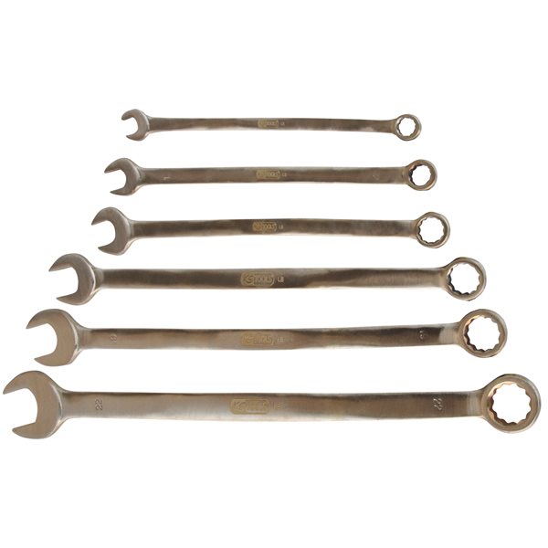 KS-Tools 963.7358 BRONZEplus Ringmaulschlüssel-Sat z, extra lang, 10-tlg., 10-32mm