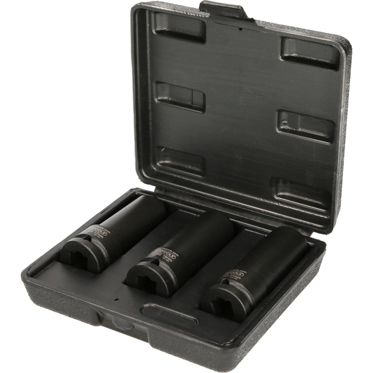 KS-Tools 515.0605 1/2&quot; special impact socket set for screwed tracking plates, 3 pcs.