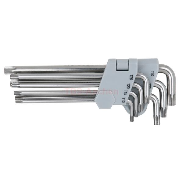 KS-Tools 964.0615 STAINLESS STEEL Torx tamperproof key wrench set Torx, long, 7 pcs