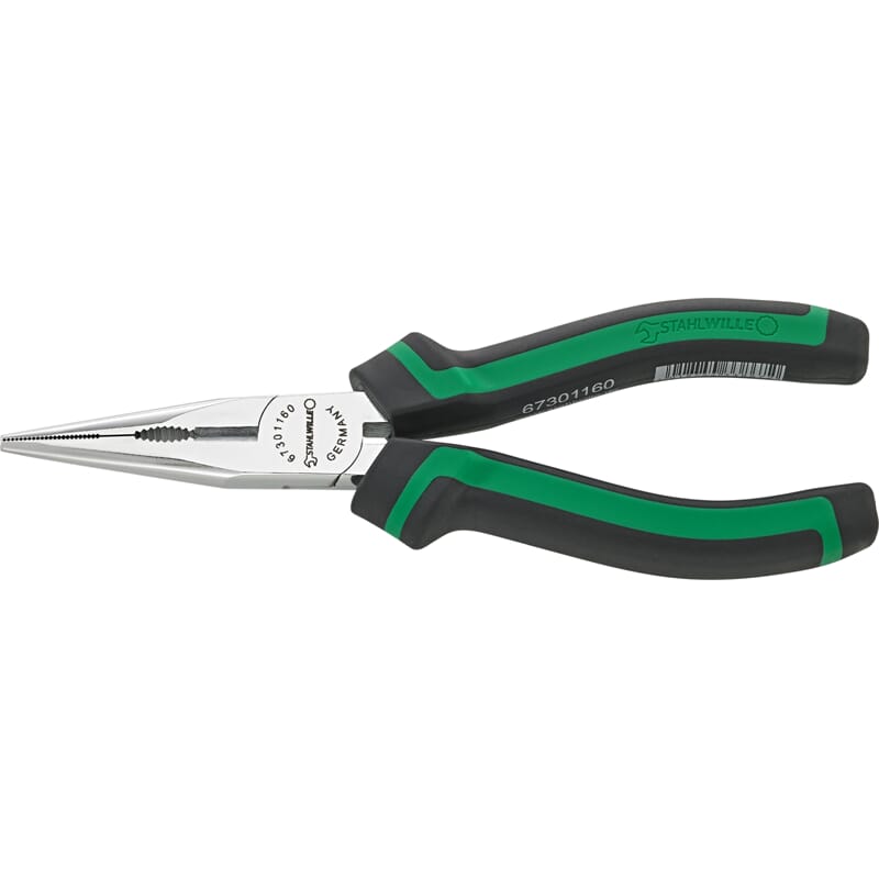 Stahlwille 6730 Telephone pliers 160 mm nipe-Nose Pliers With Cutting Edge