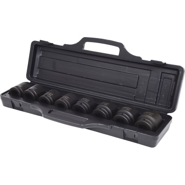 KS-Tools 515.0210 3/4" Sechskant-Kraft-Stecknuss-S atz, 8-tlg. kurz, 24-38mm