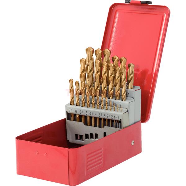 KS-Tools 330.4613 HSS TiN Spiralbohrer-Satz,25-tlg 
