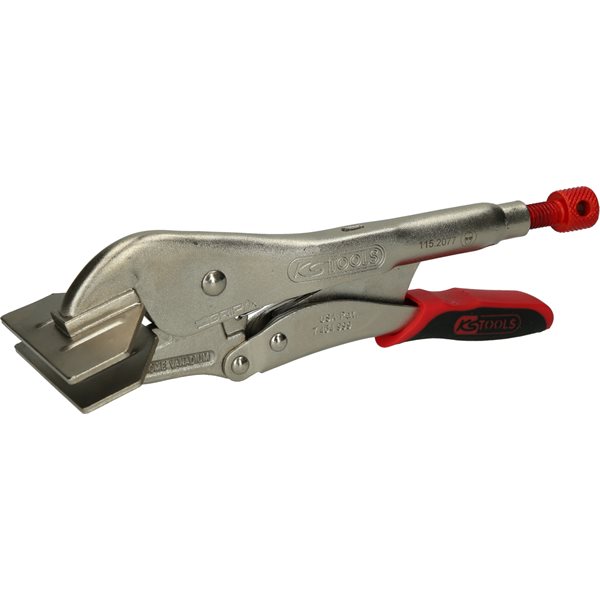 KS-Tools 115.2077 Breitmaul-Flachbacken-Gripzange mit Easy-Release, 250mm