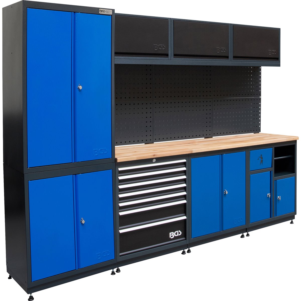 BGS 80120 Storage System Combination, Combi, Woode n, 4 Components