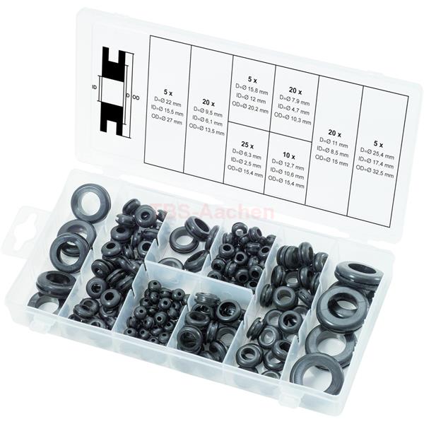 KS-Tools 970.0050 Rubber grommets assortment, 110 pcs