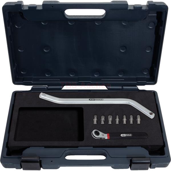 KS-Tools 140.2180 Türscharnier- Spursteckschlüssel ssel-Satz, 9-tlg.