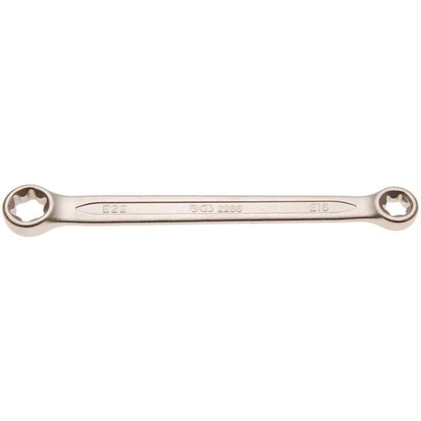 BGS 2266 Double Ring Spanner with E-Type Ring Head s, E16 x E22