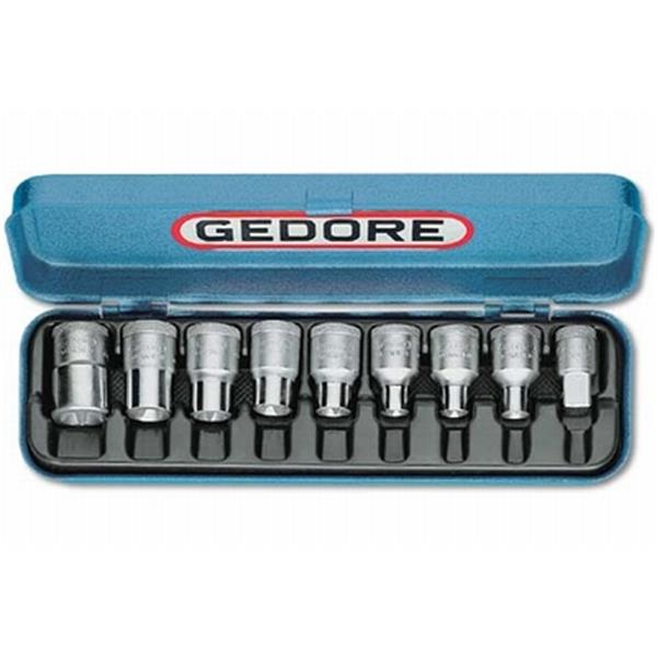 Gedore TX 19 E-09 Socket set 1/2" 9 pcs TORX E10-2 4