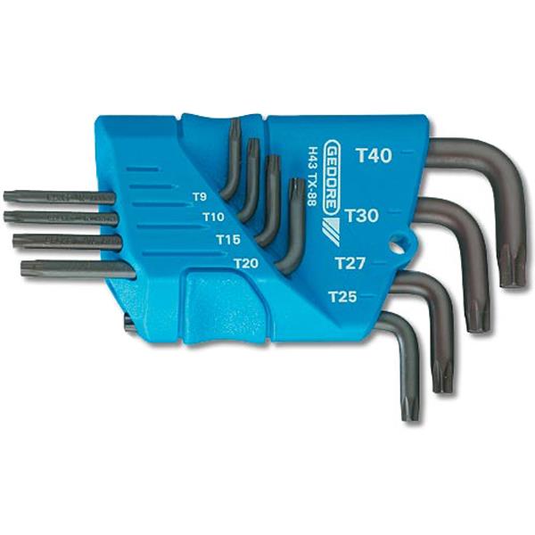 Gedore H 43 TX-88 Winkelschraubendreher-Satz lter 8-tlg TORX T9-T40