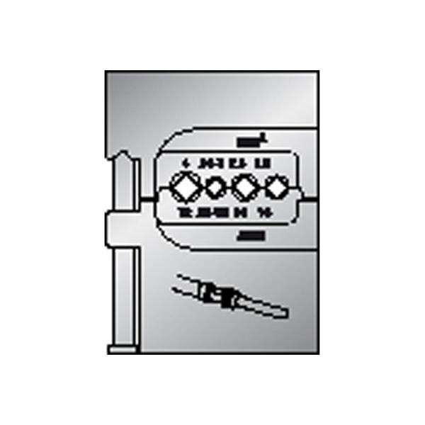 Gedore 8140-18 Module insert for heavy connectors 0.14-4mm