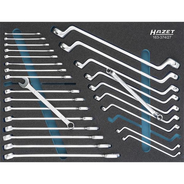 Hazet 163-374/27 Wrench set 27-pieces 3/3+ for Assistent