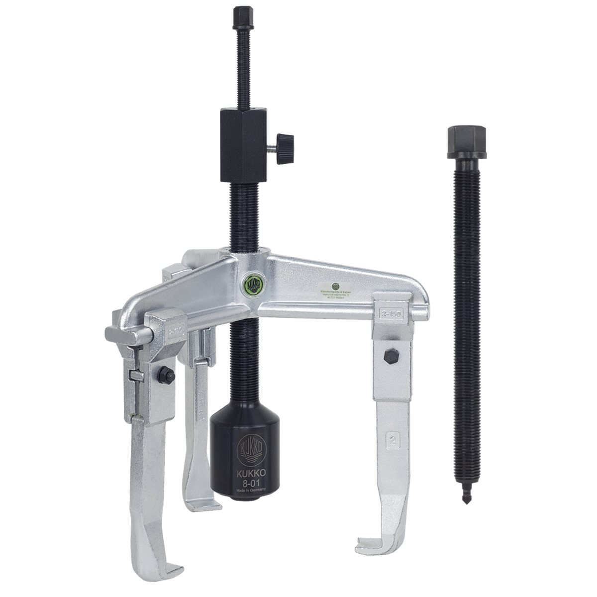 Kukko 30-20-B 3-Arm Univ. Puller 200X150 Mm Slidin g Arm Type With Hydraulic Screw 8-01 