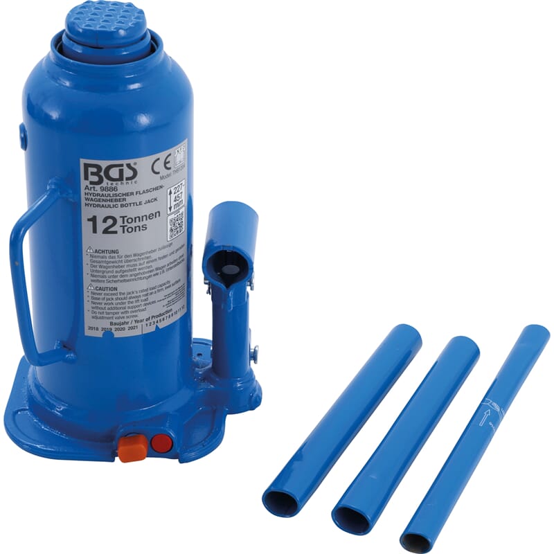 BGS 9886 Hydraulic Bottle Jack, 12 t 