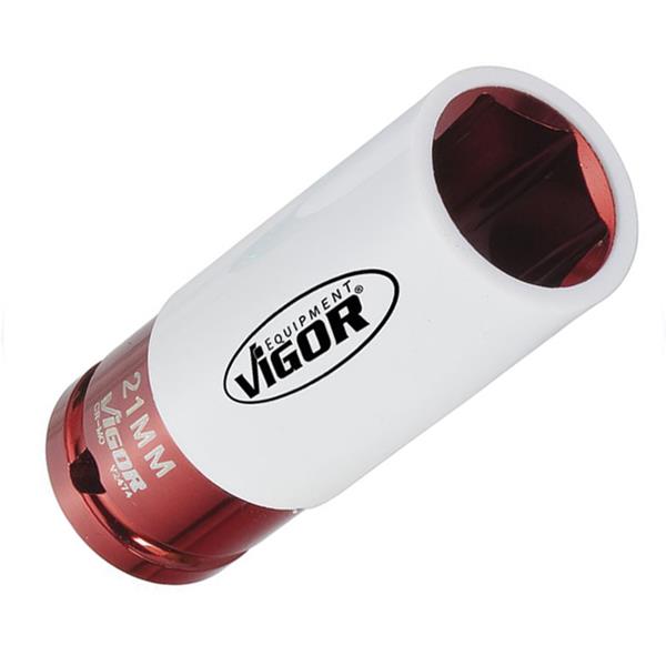 Vigor V2474 1/2" impact socket, size 21 mm