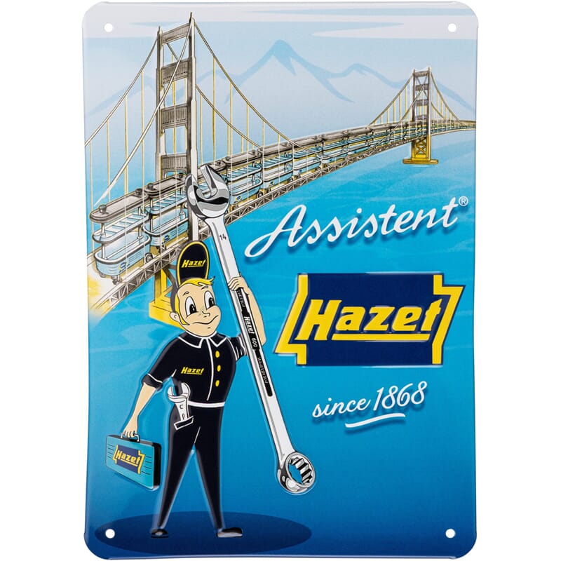 Hazet Blechschild "Assistent" Historisch A5