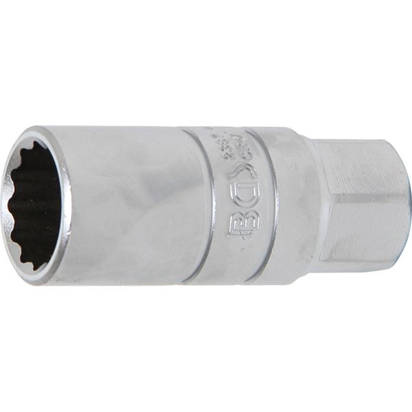 BGS 2387 Spark Plug Socket with Rubber mount, 12-p oint, 10 mm (3/8") Drive, 18 mm