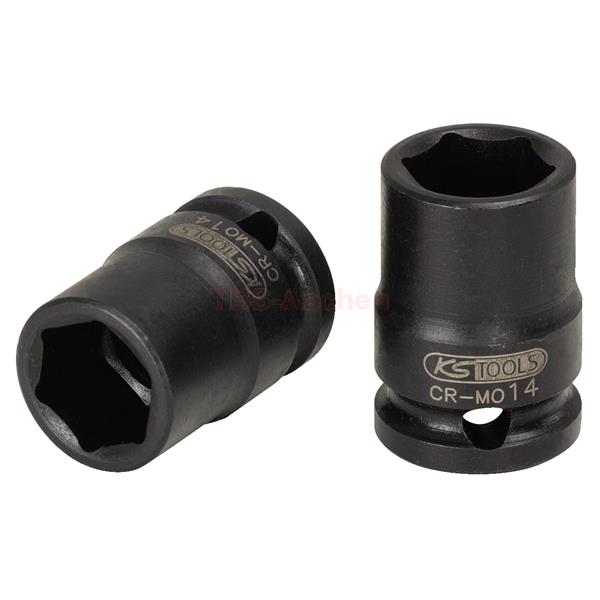 KS-Tools 515.1510 Hexagon impact socket, short, 3/ 8", 10mm