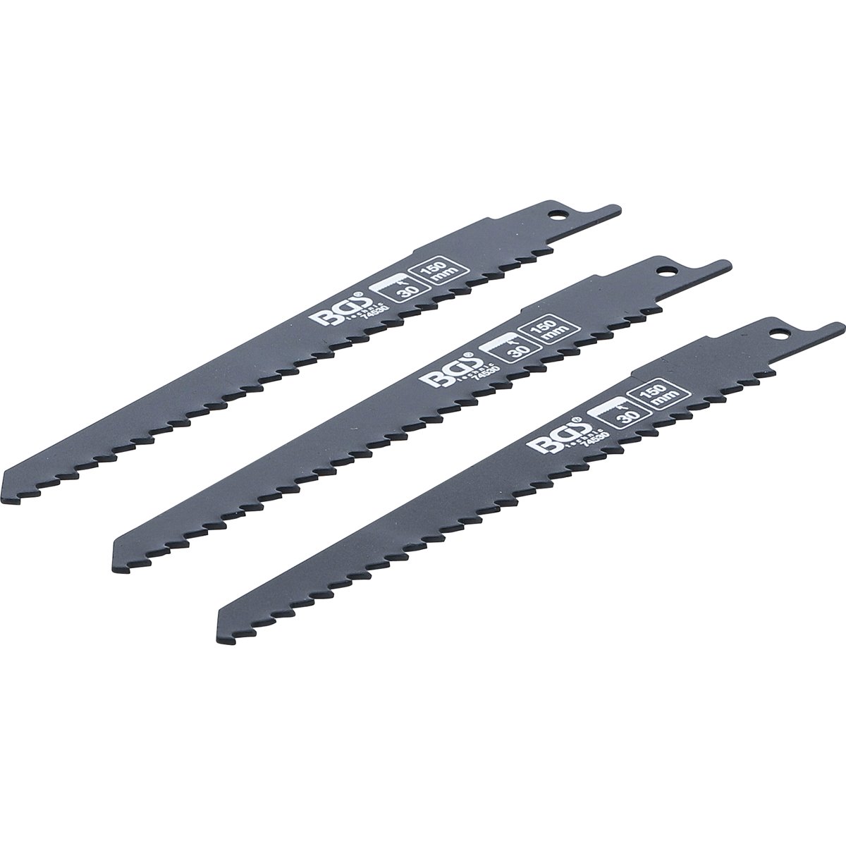 BGS 74530 Reciprocating Saw Blade Set, for Wood, f or BGS 7367, 3 pcs.