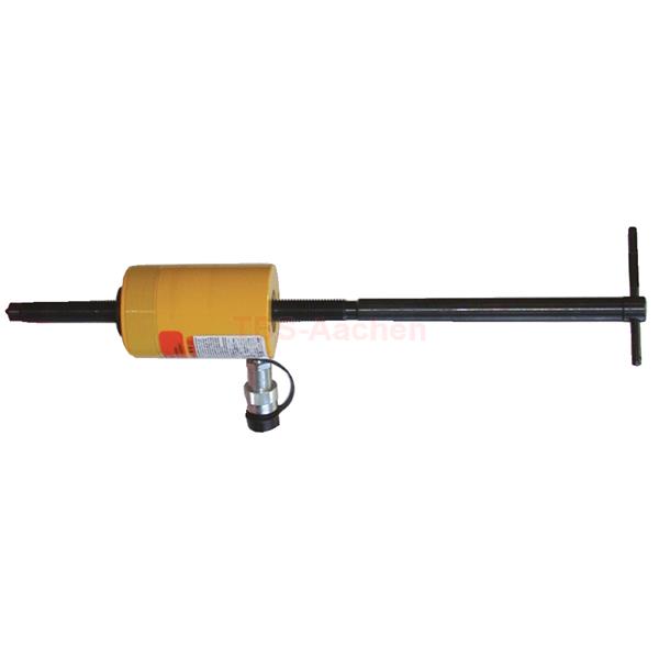 KS-Tools 640.0170 Hollow piston hydraulic cylinder with spindle, 20 t