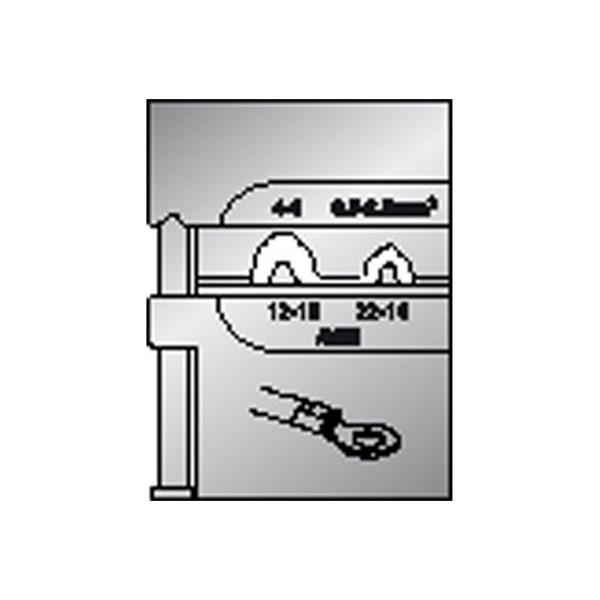 Gedore 8140-05 Module insert for non-insulated ter minals 0.5-2.5/4-6