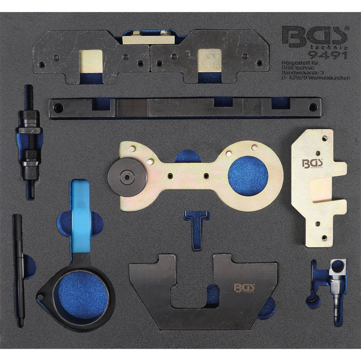 BGS 9491 Tool Tray 2/3: Engine Timing Tool Set, fo r BMW M40, M44, M50, M52, M54, M56