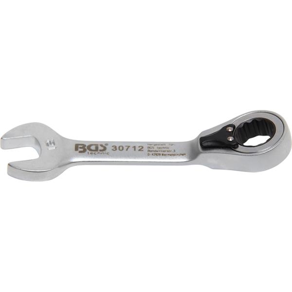 BGS 30712 Ratchet Combination Wrench, short, rever sible, 12 mm