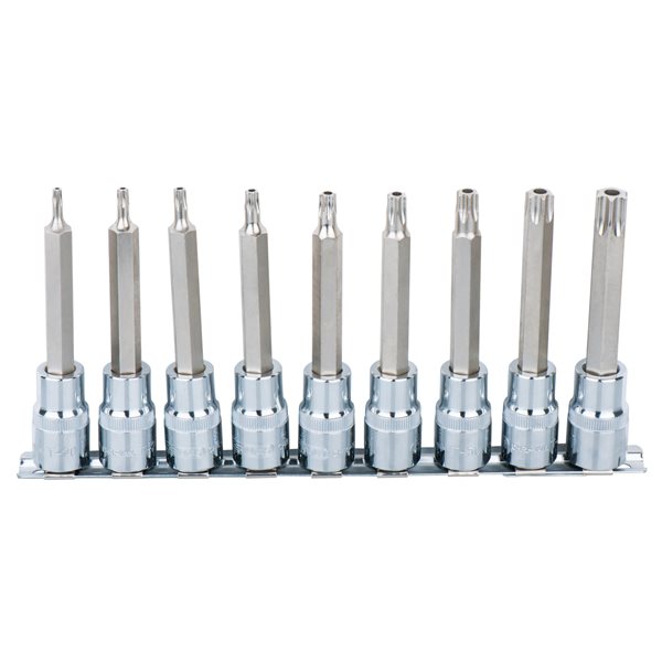 KS-Tools 918.1890 1/2" CHROME+ Bit-Stecknuss-Sat 