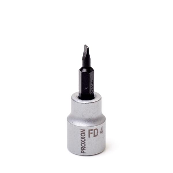 Proxxon 23591 Flat screwdriver bits 3/8", 4 mm 