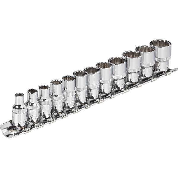 VIGOR V1897 1/4&quot; Multiprofile socket set