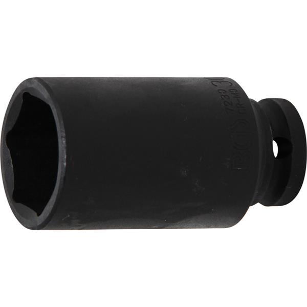 BGS 7230 Kraft-Steckschlüssel-Einsatz Sechskant, t ief, Antrieb Innenvierkant 12,5 mm (1/2"), SW 30 m