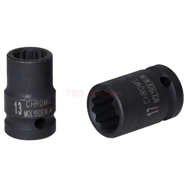 KS-Tools 515.0958 3/8" 12 point impact socket, sho rt, 8mm